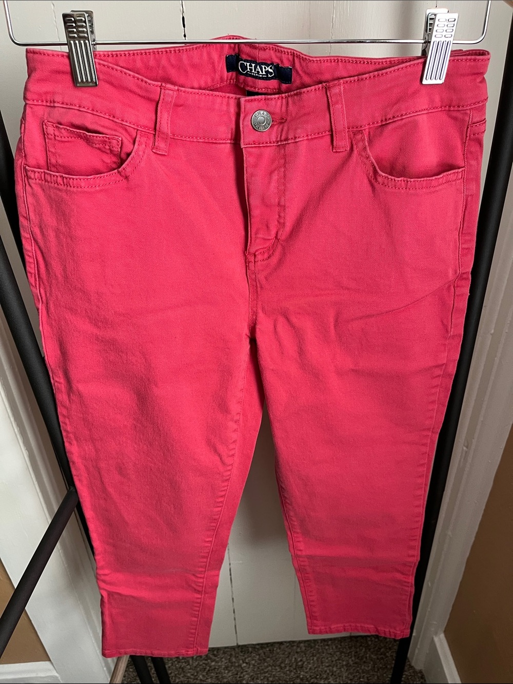 Chaps Women’s Red Cropped Jeans
